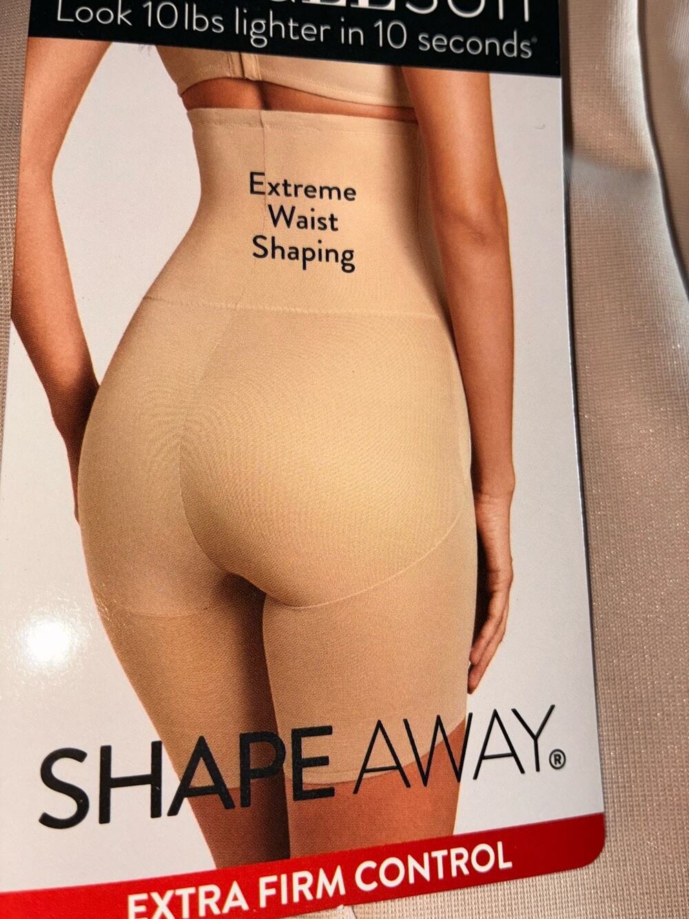 Miraclesuit Shape Away Back Magic Botttoms M Thigh Slimmer Shapewear Beige 2919